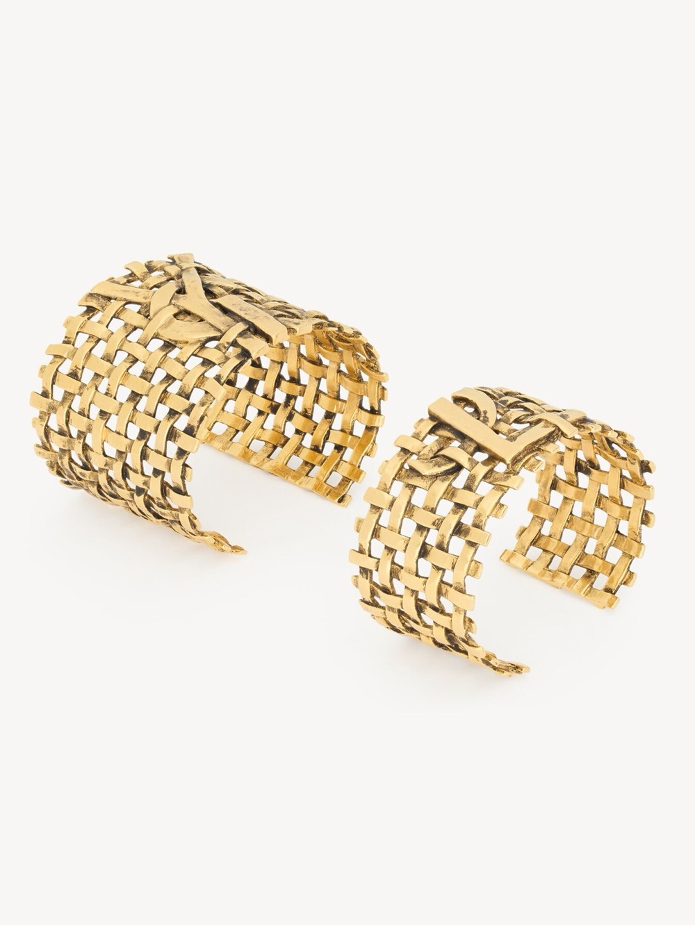 YSL Cassandra Woven Cuff